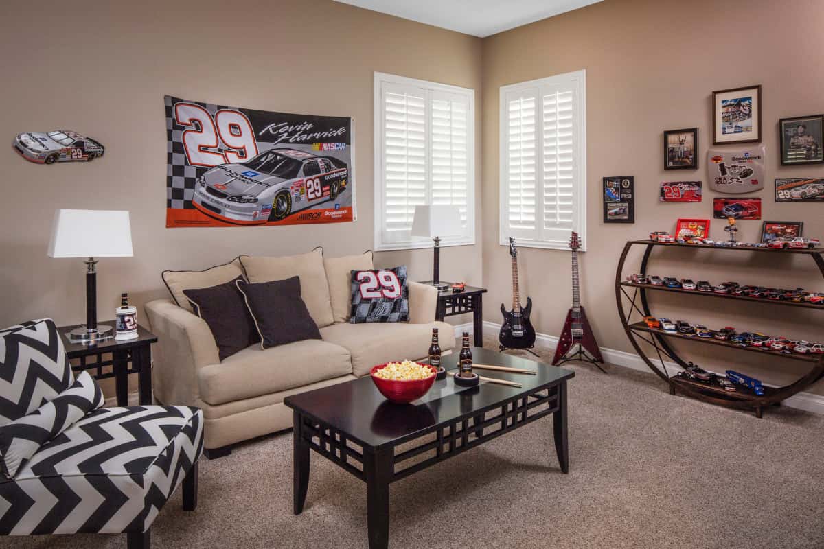 St. George man cave with shutters